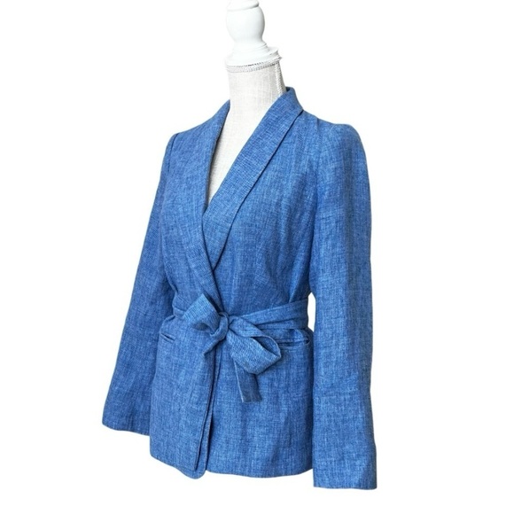 Banana Republic Tie Blazer Women Size 2 - Picture 2 of 11